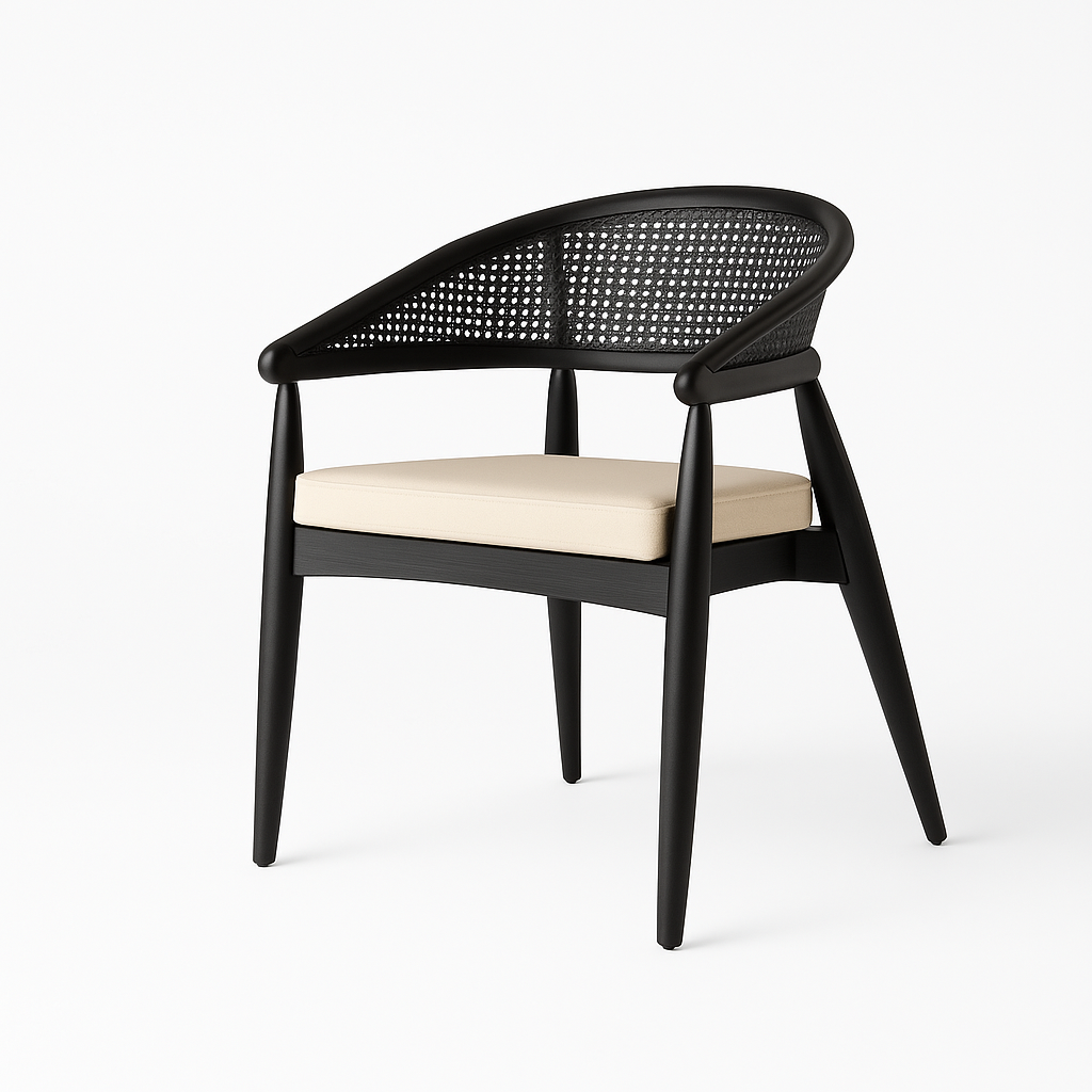 Modern Cane Armchair
