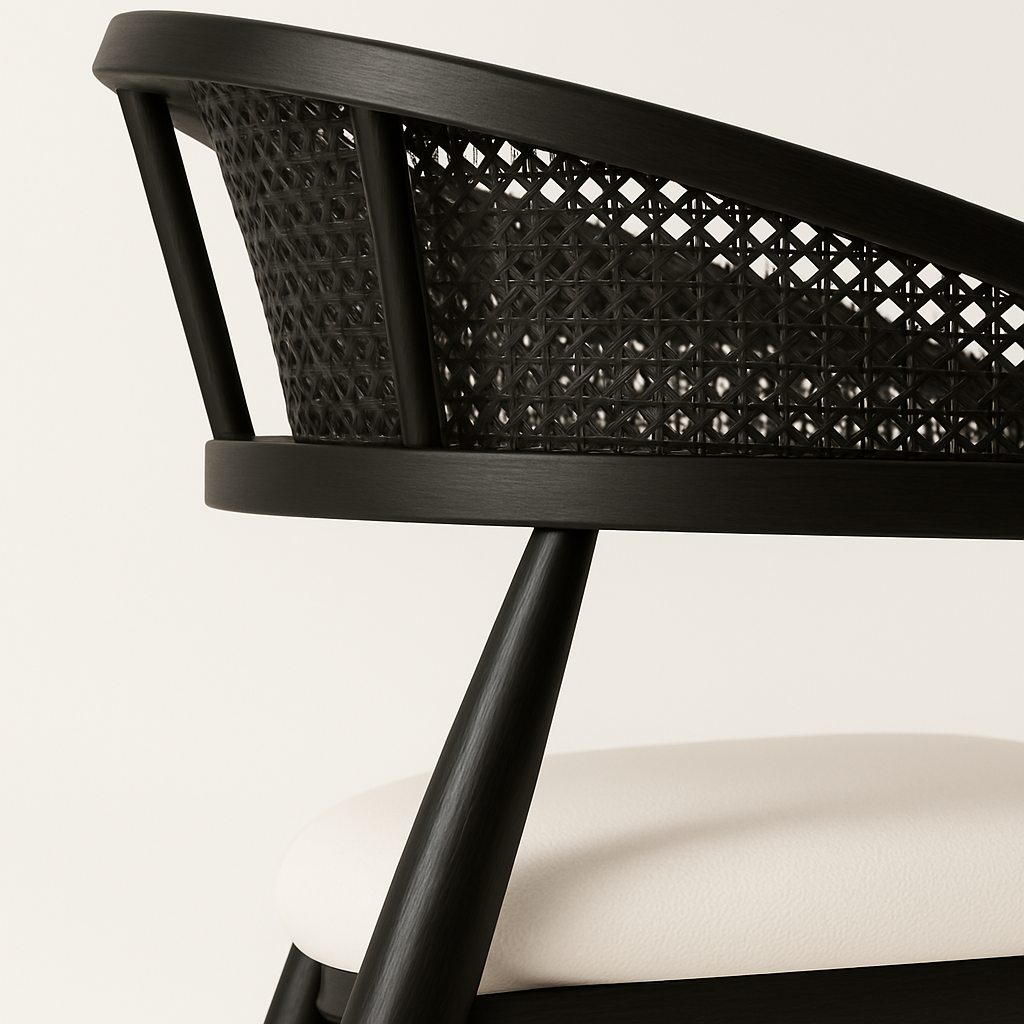 Modern Cane Armchair