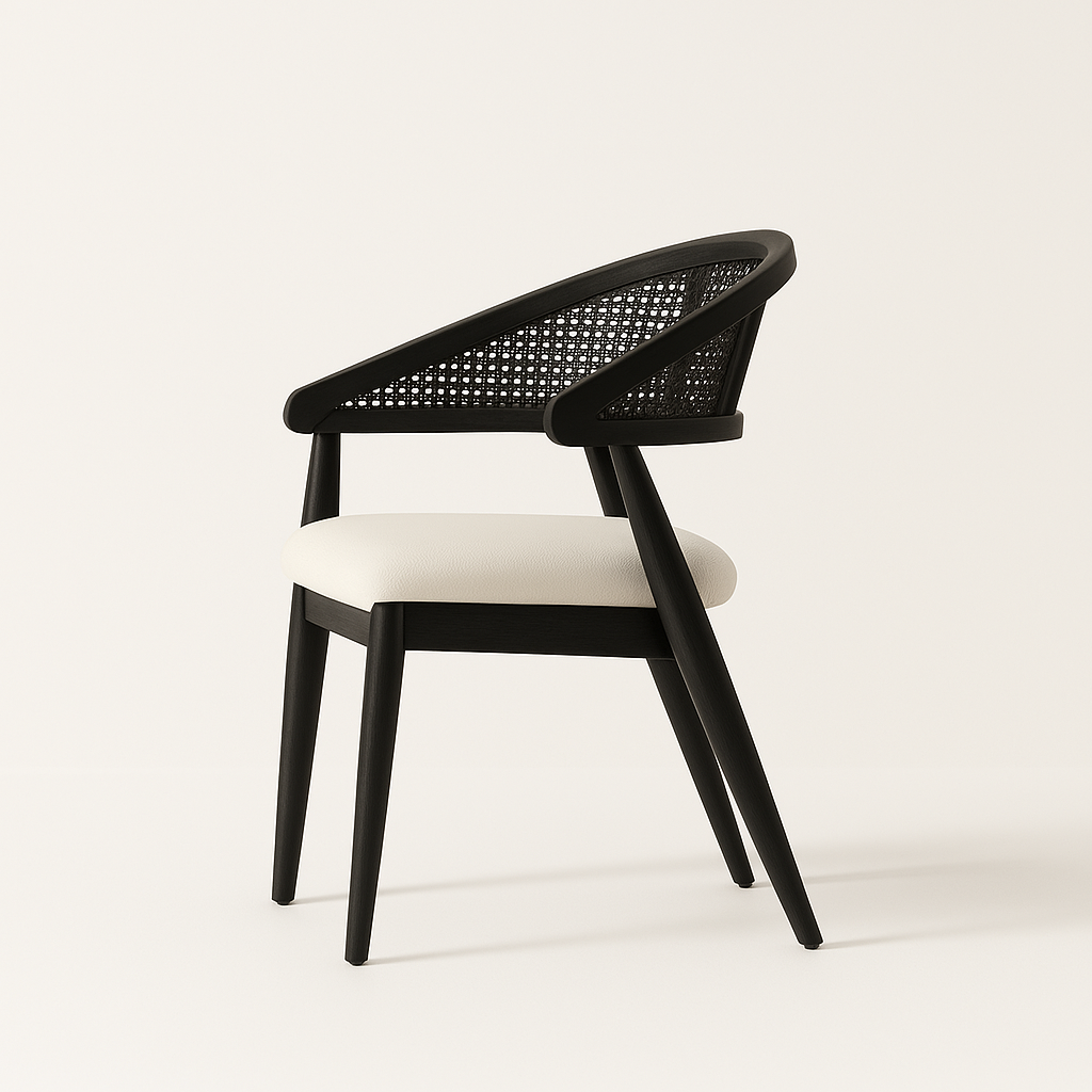 Modern Cane Armchair