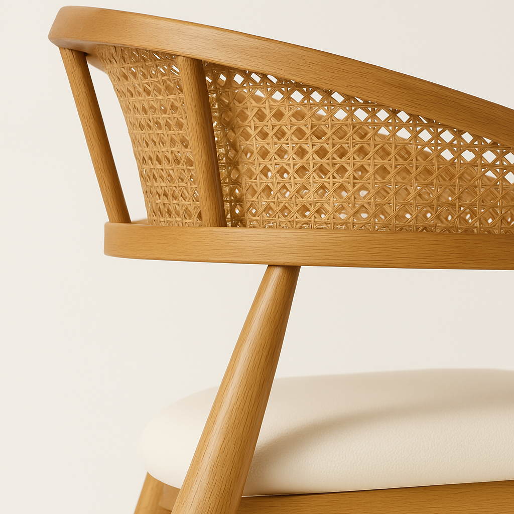 Modern Cane Armchair